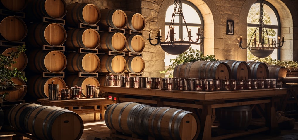 Small winery in Reims, Champagne, France