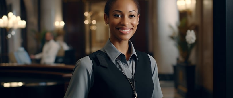 a woman in a black vest a woman in a black vest