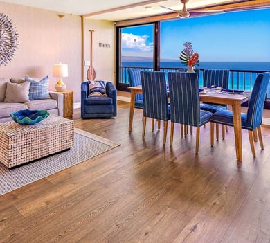 Honokowai Condo | Direct OCEANFRONT, Rare Enclosed Lanai, AC - Maui Kai 804