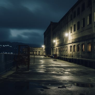 night view of buildings 