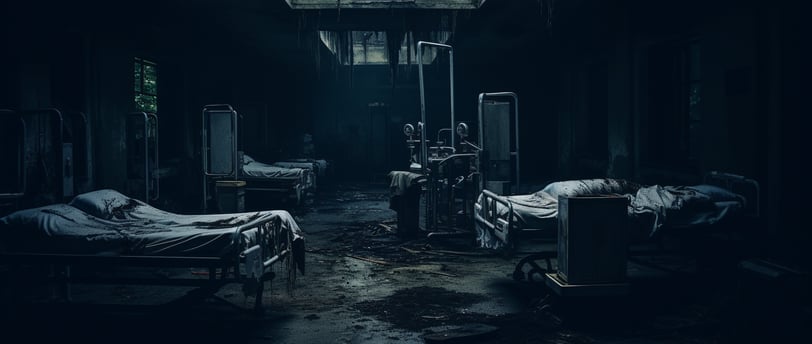 Abandoned hospitals carry with them a heavy aura of history