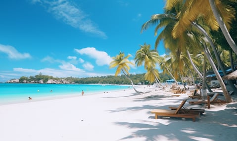 Prisitne white sand beaches of Boracay, Philippines Prisitne white sand beaches of Boracay, Philippines