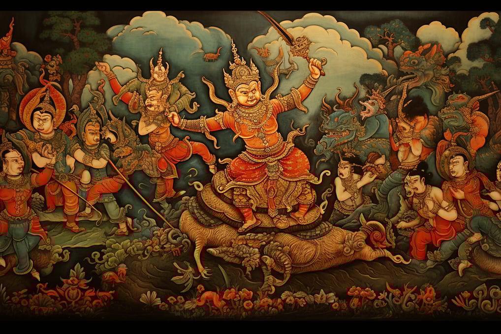 Thai Kinnari ancient art