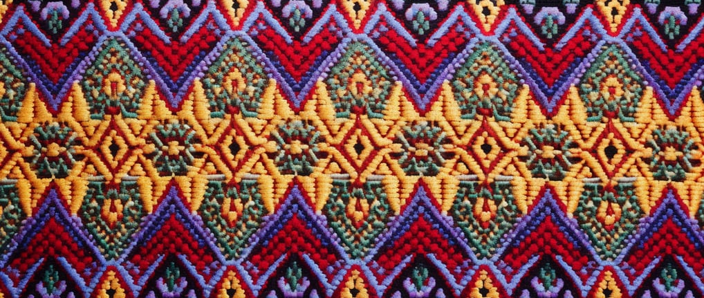 A traditional Thailand tapestry design