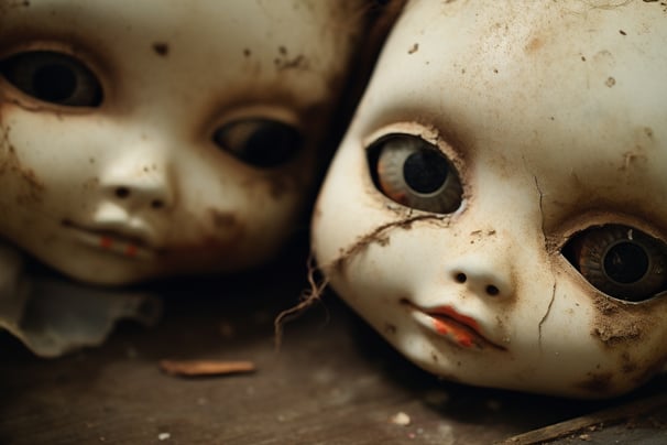 Creepy dolls of Gypsy and Winter