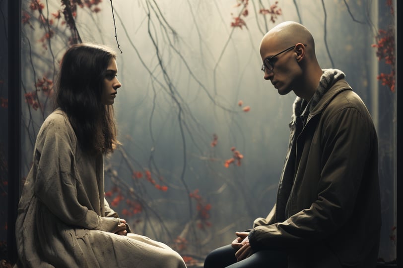 Chad and Ann in a dialogue.