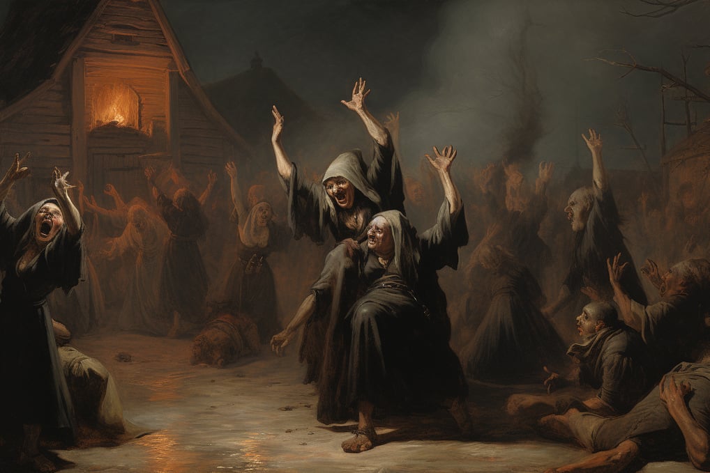 Salem Witch Trials in oil Salem Witch Trials in oil