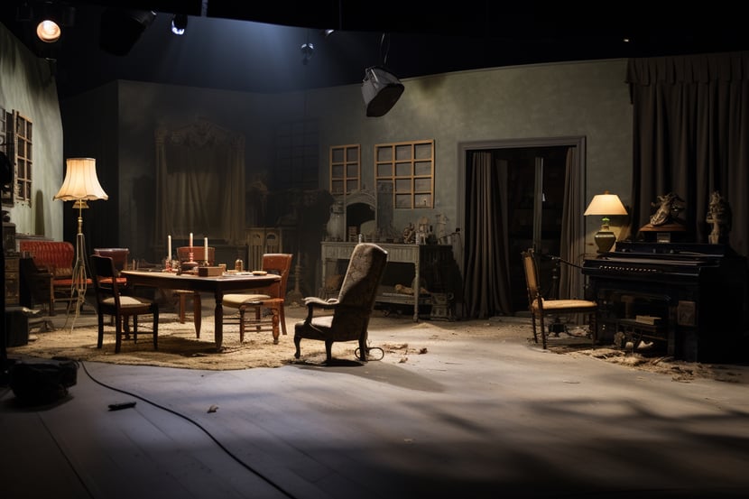 Interior of a horror film set Interior of a horror film set