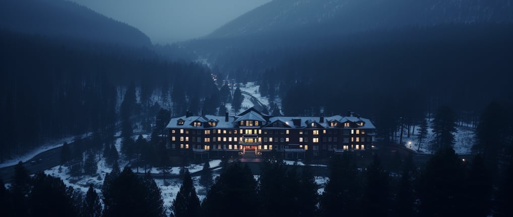 The Overlook Hotel establishing shot The Overlook Hotel establishing shot
