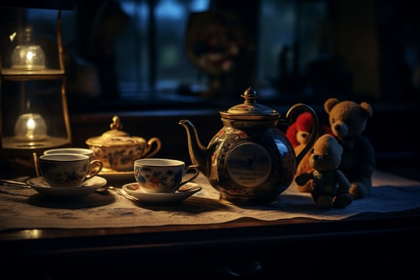 17th-century tea party set