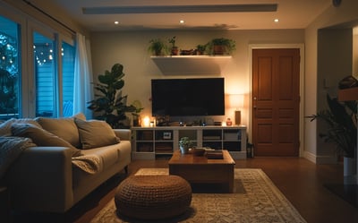 A cozy living room in a home rental listed at Maple Ridge, Canada. A cozy living room in a home rental listed at Maple Ridge, Canada.