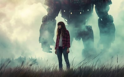 recreated Colossal film poster. recreated Colossal film poster.