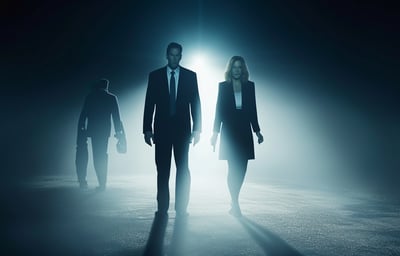 A recreated X-Files poster. A recreated X-Files poster.