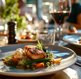Traditional Maple Ridge, Canada cuisine on a plate..