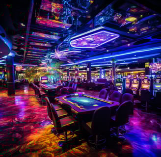 A casino table inside coral reef casino A casino table inside coral reef casino