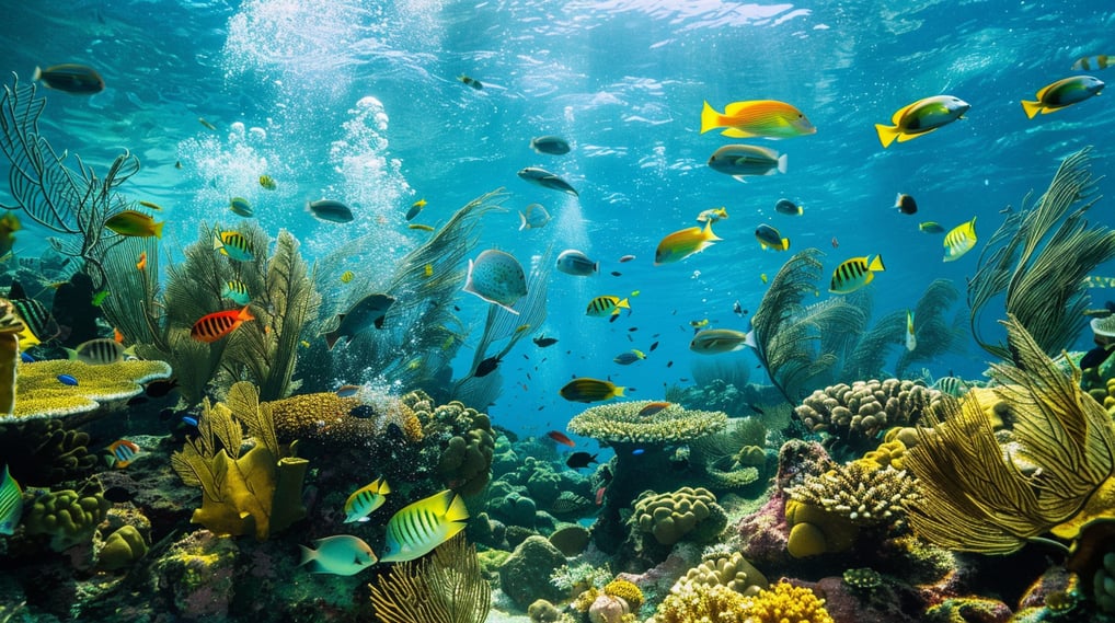 a fish tank with fish in the water a fish tank with fish in the water