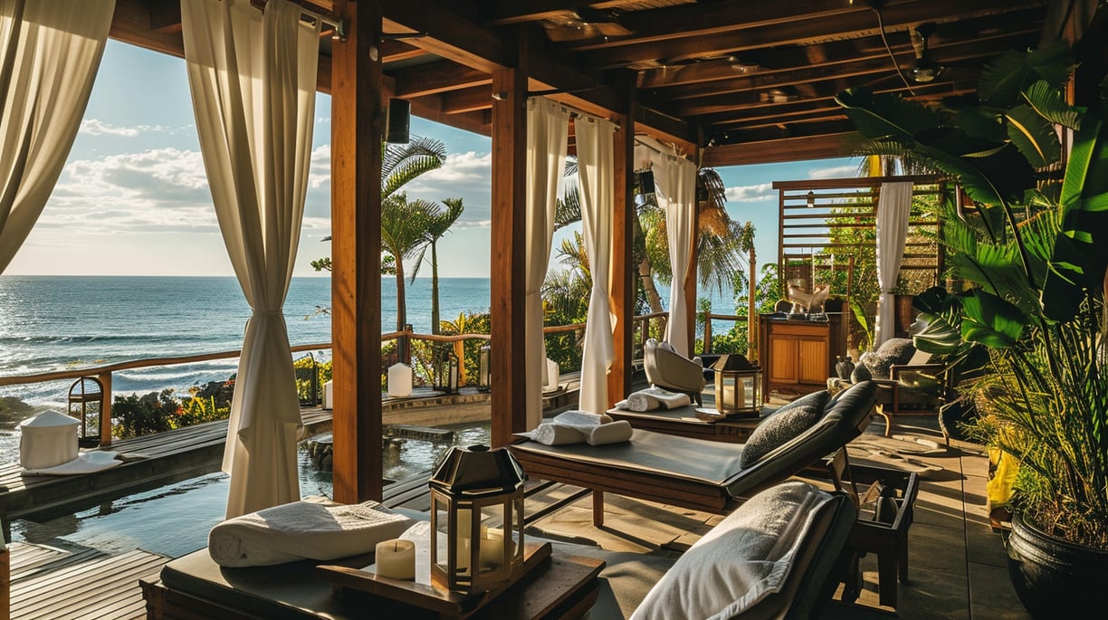 massage beds with a view of maimon beach massage beds with a view of maimon beach