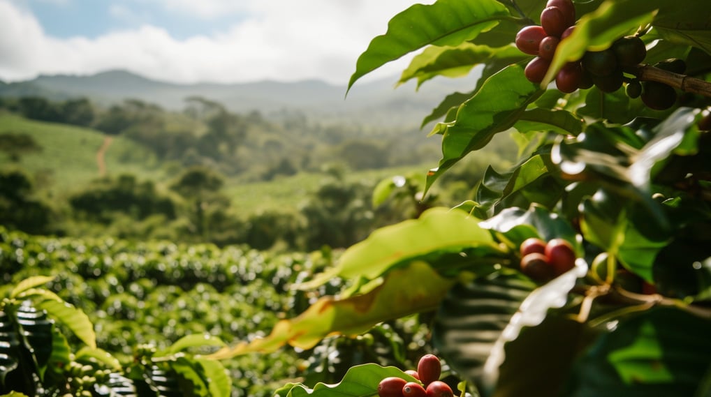 coffee beans a tree in a coffee plantation in dominican republic coffee beans a tree in a coffee plantation in dominican republic
