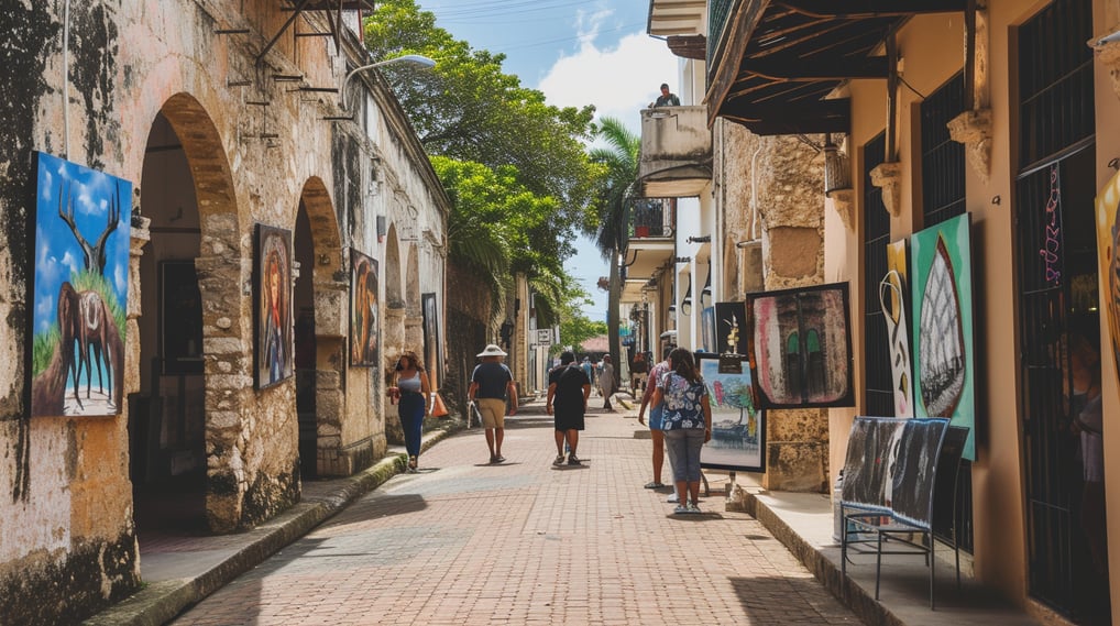 a group of people walking down a narrow alley a group of people walking down a narrow alley