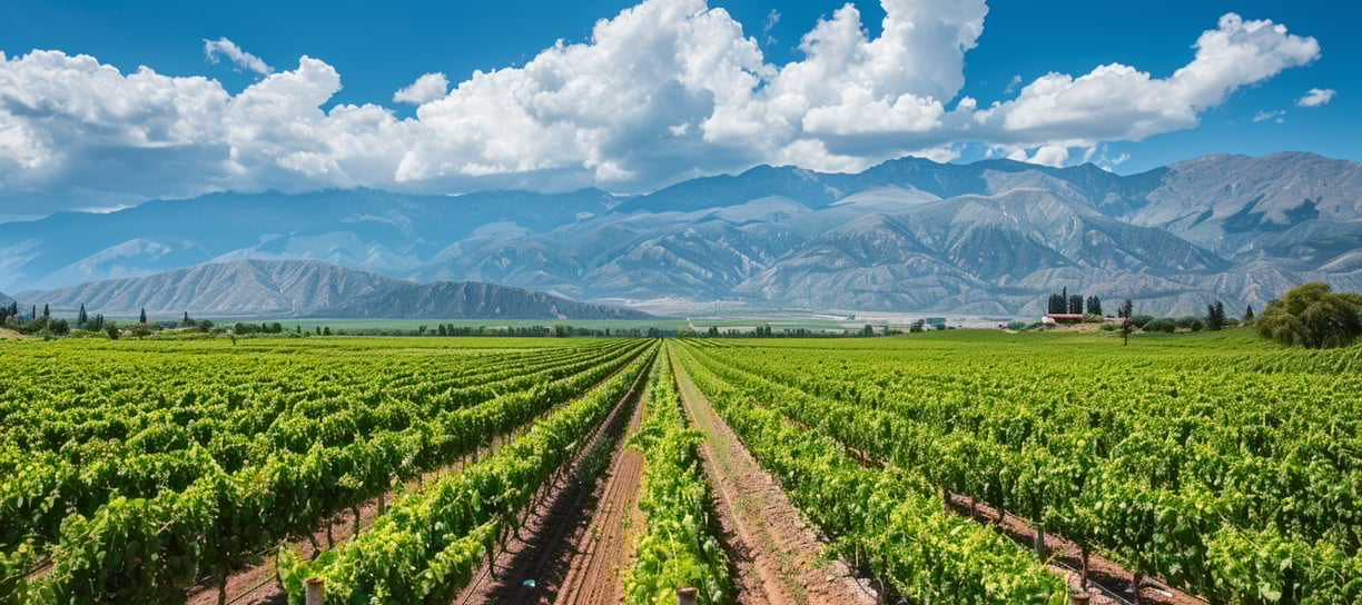 a syrah vineyard in san juan argentina midday a syrah vineyard in san juan argentina midday