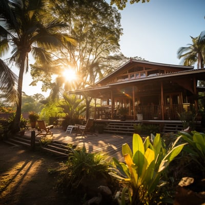 Cozy home rentals in Tortuguero, Costa Rica.