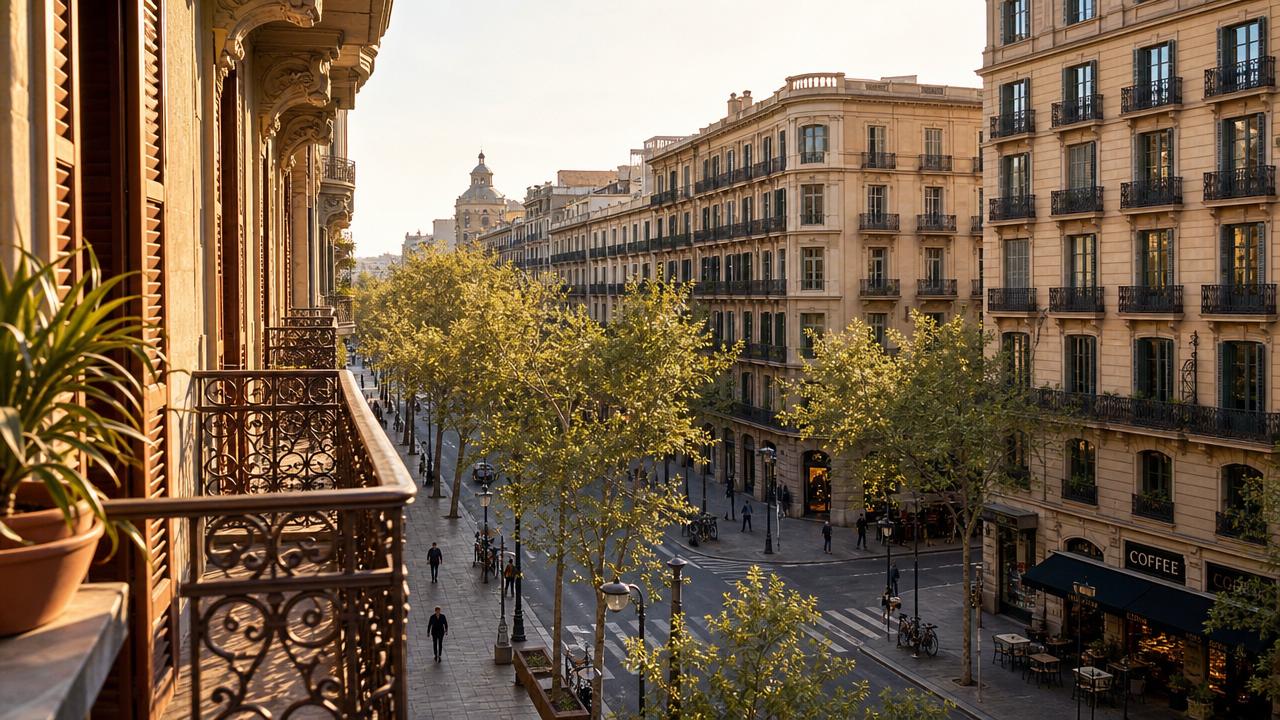 Historic Barcelona streets in early morning light, reflecting the quiet moments featured in a Barcelona travel guide.