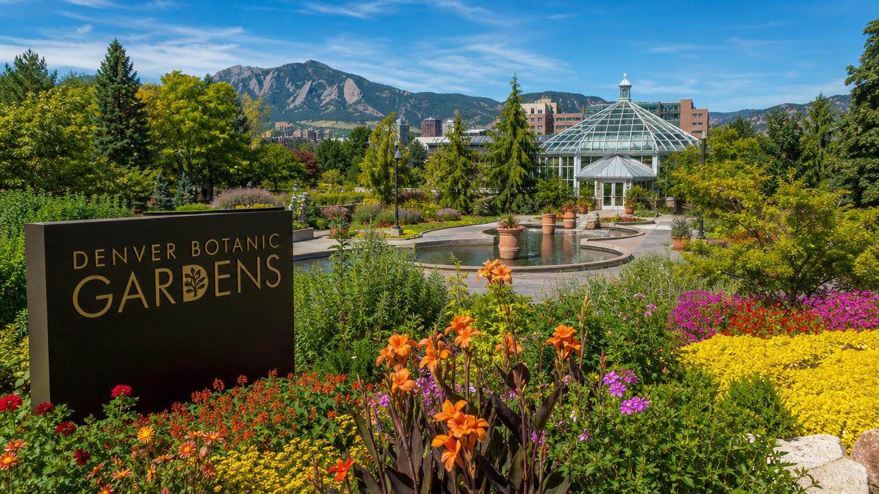 Denver Botanic Gardens on a sunny afternoon, part of a thoughtful Denver travel guide.