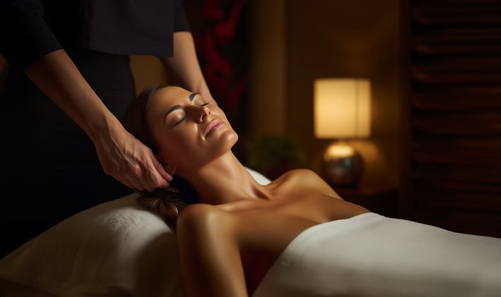 Relaxing Spa Experience with a Soothing Neck Massage
