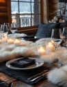 A dreamy tablescape for a winter wedding in Courchevel.