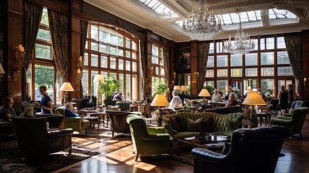 Northern Ireland luxury hotel with guests