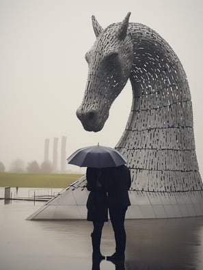 The Kelpies in Scotland