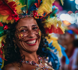 a male guest playing a hand at a poker table in Las Vegas. 